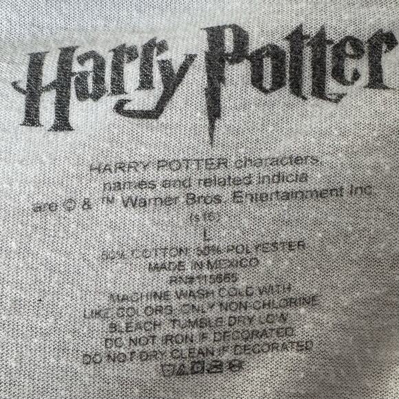 Harry Potter Ravenclaw Quidditch Team Captain 3/4 Sleeve Baseball Tee Shirt L - Picture 4 of 4